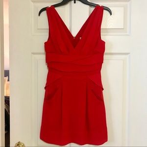 BCBG Red Mini Cocktail Dress